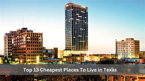 cheap areas to live in texas